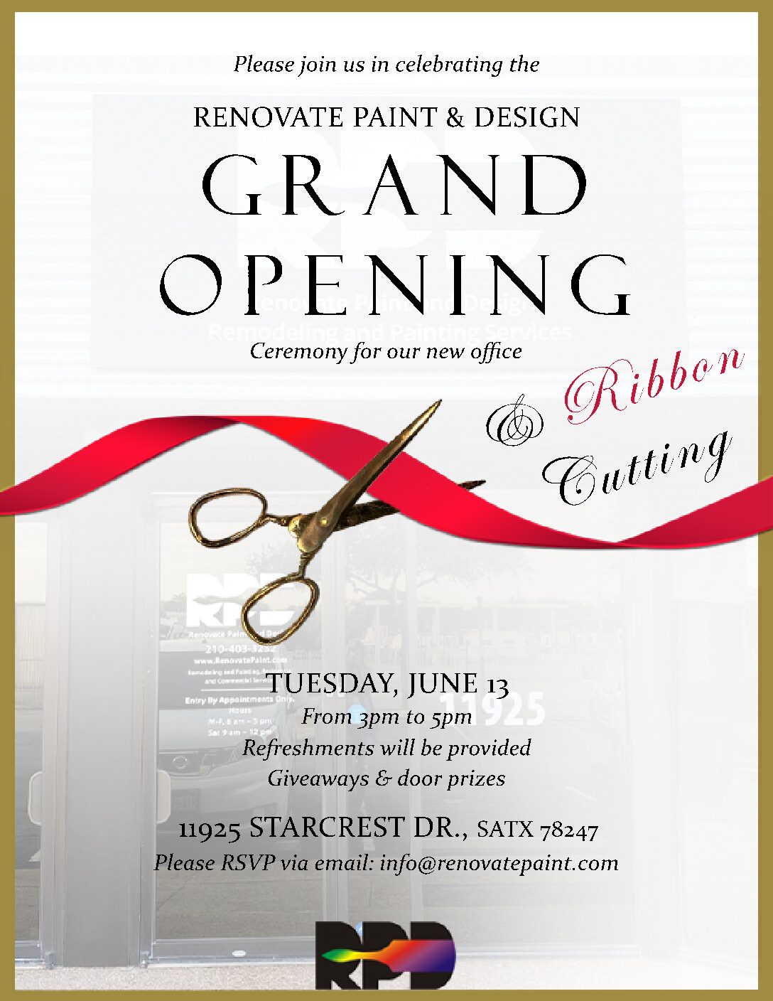 RPD grand opening celebration & ribbon cutting